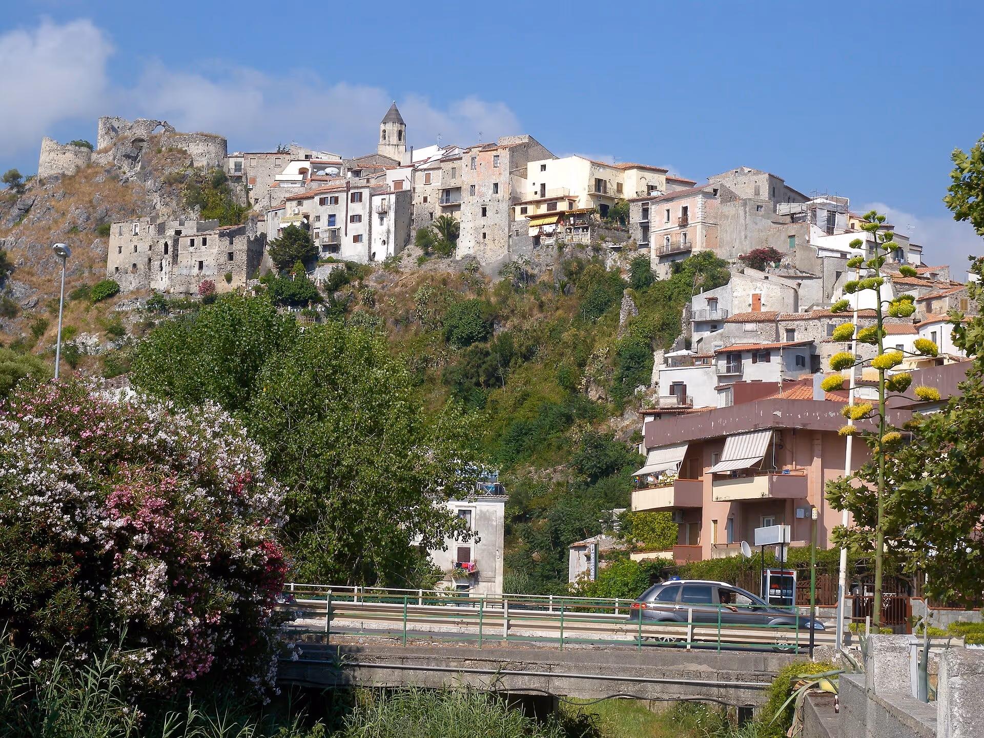 The old town of Scalea.