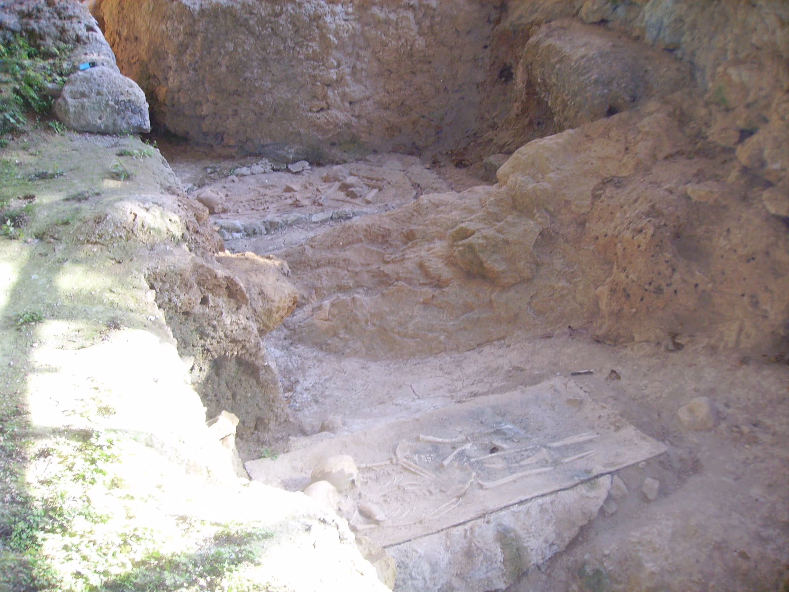 View of Grotta del Romito.
