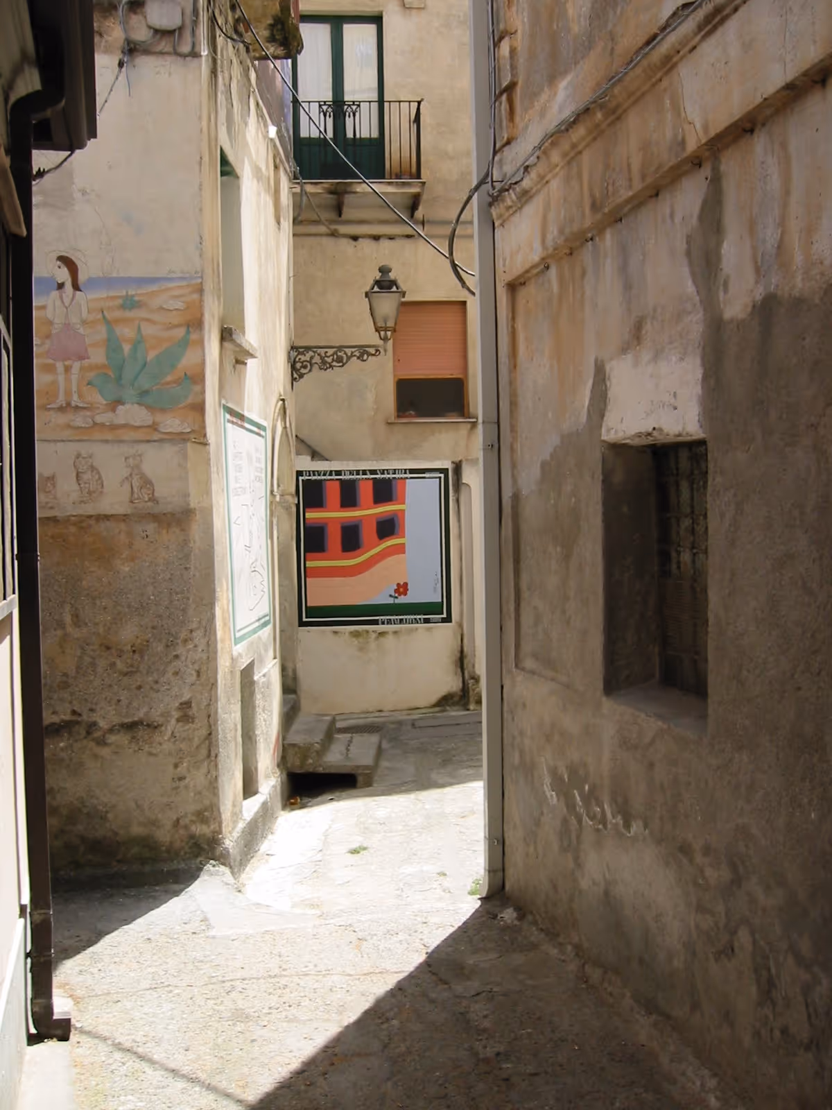 View of murals of Diamante.